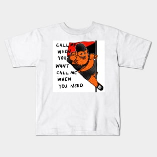 Gritty Call Me Antifa Pole Kids T-Shirt